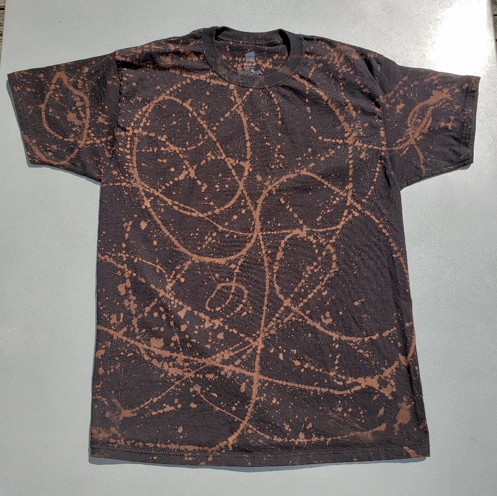 Unisex L Black - Bleach Washed Tee